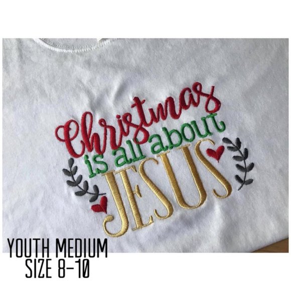 Youth medium Christmas shirt for girls - Picture 1 of 1